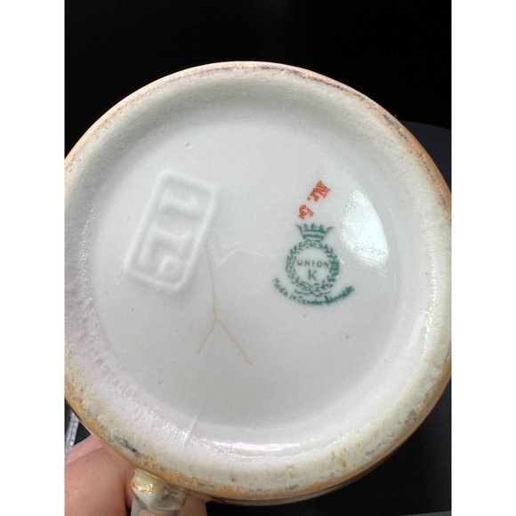 Union K Czechoslovakian Lusterware Porcelain Pitcher Circa 1930's Juice Display - Picture 6 of 7